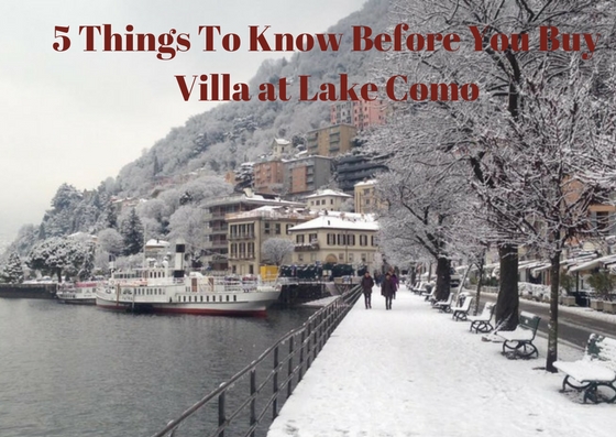 5 Key Things To Know Before You Buy Villa at Lake Como