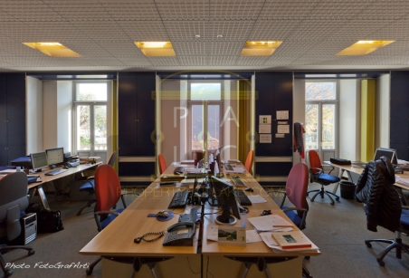main office room in villa on lake como